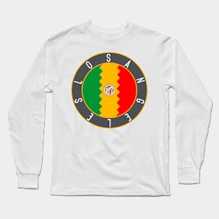 Los Angeles Flag Decal Long Sleeve T-Shirt